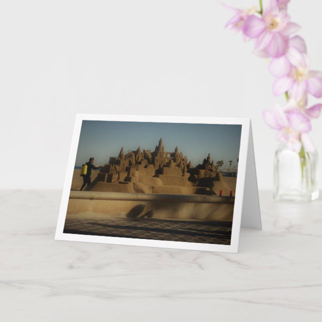 Cartão SandCastle, Playa de la Malvarrosa de Valência (Orquídea)