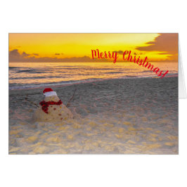 Cartão Sandman de Feriado na praia