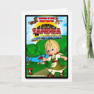Cartão Sandra Birthday Card DVD box spoof