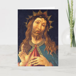 Cartão Sandro Botticelli Jesus Cristo Coroa Coroa Coroa C