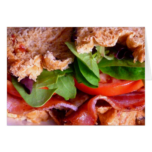 Cartão Sanduíche BLT (Frente Horizontal)