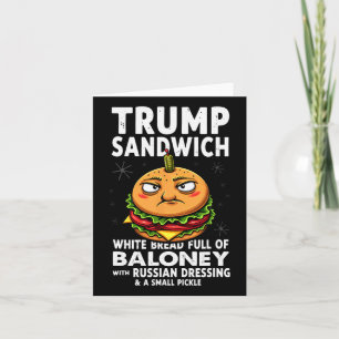 Cartão Sanduíche de Humor Trump