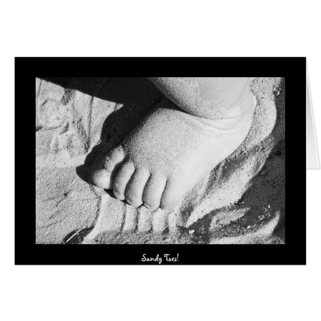Cartão Sandy Toes! (Frente Horizontal)