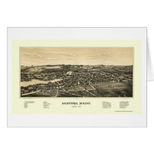 Cartão Sanford, MIM mapa panorâmico - 1889