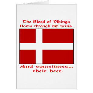 Cartão Sangue Dinamarquês & Cerveja Viking