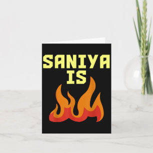 Cartão Saniya é Fogo 