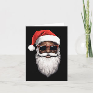 Cartão Santa Claus Black Xmas Papai noel Afro-Americano