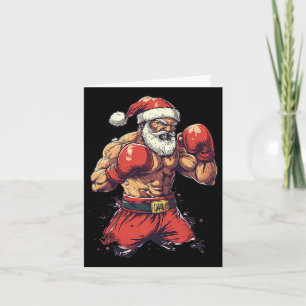 Cartão Santa Claus Boxing E Muay Thai