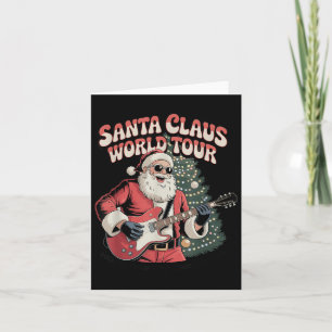 Cartão Santa Claus World Tour Rocking Around The Christma