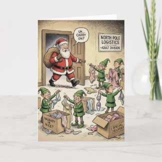 Cartão Santa Knows 'The Secret'