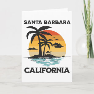 Cartão Santa Rra Califórnia Praia-surf Verão Férias Vin