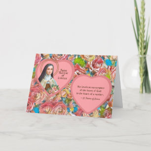 Cartão Santa Teresa de Lisieux (BJE 01; Citação para Mães