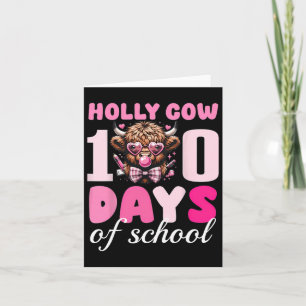 Cartão Santa Vaca 100 Dias De Escola 100º Dia Menino Mais