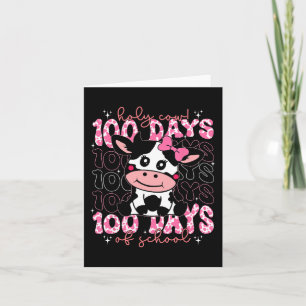 Cartão Santa Vaca 100 Dias De Estudantes De Meninas Escol