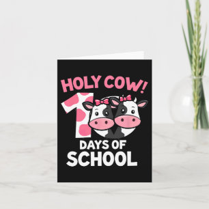 Cartão Santa Vaca 100 Dias De Nadadores De Vaca Escolares