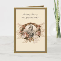 Santa Virgem Dourada do Padre Católico Elegante