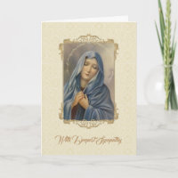 Santa Virgem Mãe Mary Simpatia Condolência