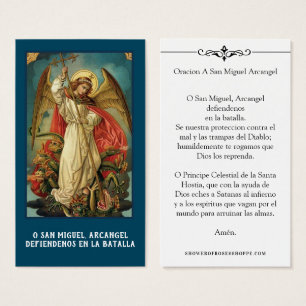 Cartão santamente da oração de St Michael do