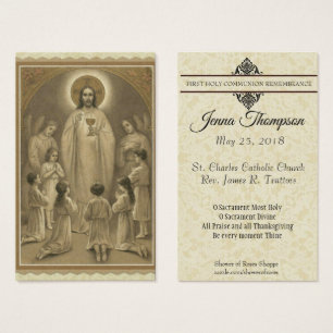 CARTÃO SANTAMENTE DAS PRIMEIRAS CRIANÇAS DE JESU