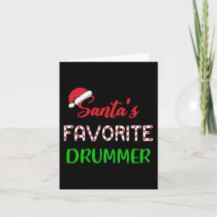 Cartão Santas Favoritas Drummer Dão um tambor de diversão