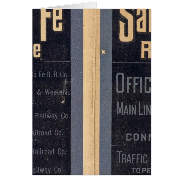 Cartão Sante Fe Route, Califórnia (Frente)