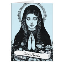 Santo Agatha do Patrão da Sicília nas Enfermeiras