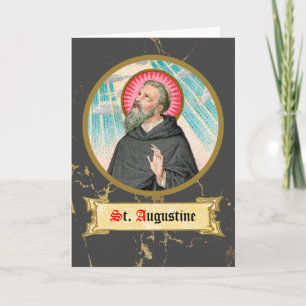 Cartão Santo Agostinho de Hipona (SAU 047; detalhe)