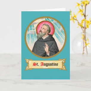 Cartão Santo Agostinho de Hipona (SAU 047; detalhe)