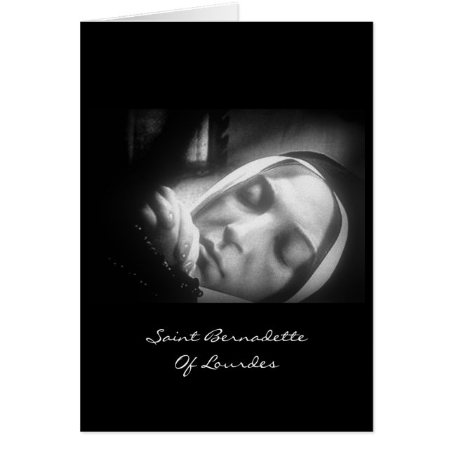 Cartão Santo Bernadette De Lourdes (Frente)