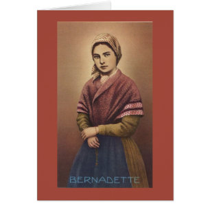 Cartão Santo Bernadette Soubirous