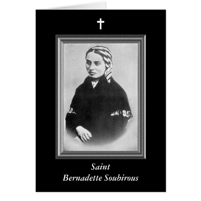 Cartão Santo Bernadette Soubirous (Frente)