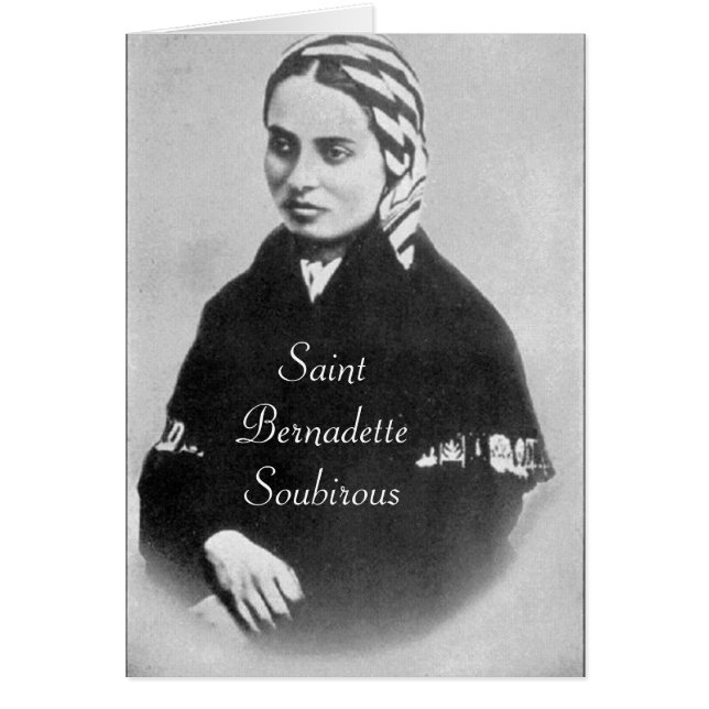 Cartão Santo Bernadette Soubirous (Frente)