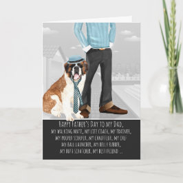 Cartão Santo Bernard do Dia de os pais dos Cachorros