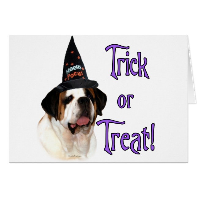 Cartão Santo Bernard Trick (Frente Horizontal)