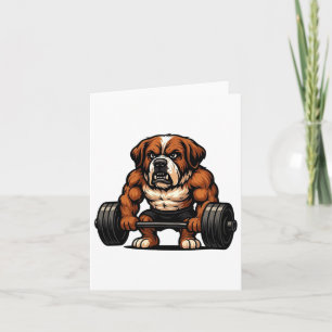 Cartão Santo Bernard Weising Bodybuilder Workout Gy