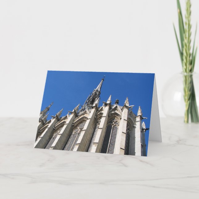 Cartão Santo Chapelle Paris (Frente)
