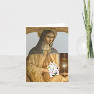 Cartão Santo Clare de Assisi