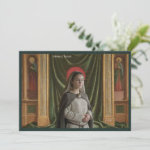 Cartão Santo de Arte Católica | Santa Alena de Bru
