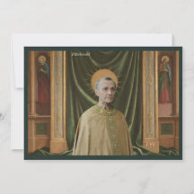 Cartão Santo de Arte Católica | São Ethelwold