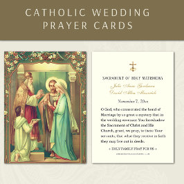 Cartão Santo de Casamento Católico Elegante Maria 