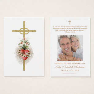 Cartão Santo de Oração de Aniversário de Casamento
