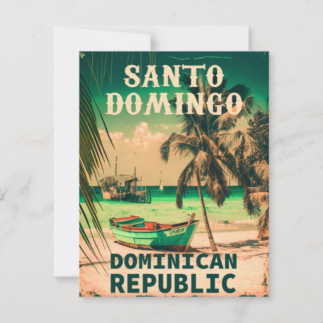 Cartão Santo Domingo República Dominicana - Retro Souveni (Frente)