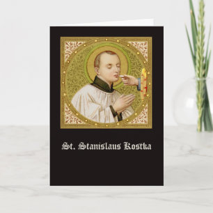 Cartão Santo Estanislau (SNV 25) (SquImage) Saudação Vert