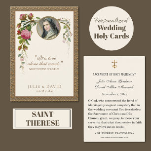 Cartão Santo Floral Casamento de Sta. Teresa