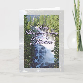 Cartão Santo Francisco Orador, Perdão