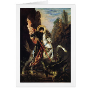 Cartão Santo George e o Dragão Gustave Moreau Belas Artes