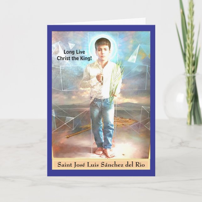 Cartão Santo José Luis Sánchez del Rio (Frente)