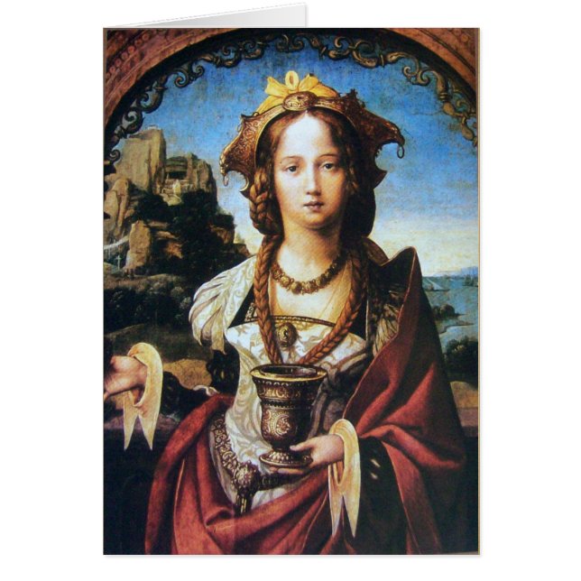 Cartão SANTO MARY MAGDALENE, Bacia Castanha (Frente)