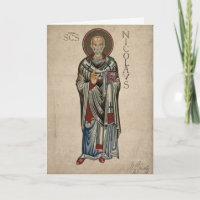 Santo Nicholas de Nick da rua da aguarela de Myra