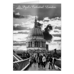 Cartão Santo Pauls Catedral Londres.
